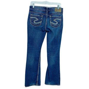 Silver Jeans Women's 28 X 33 Aiko Bootcut Stretch Denim Low-rise Blue Ca…